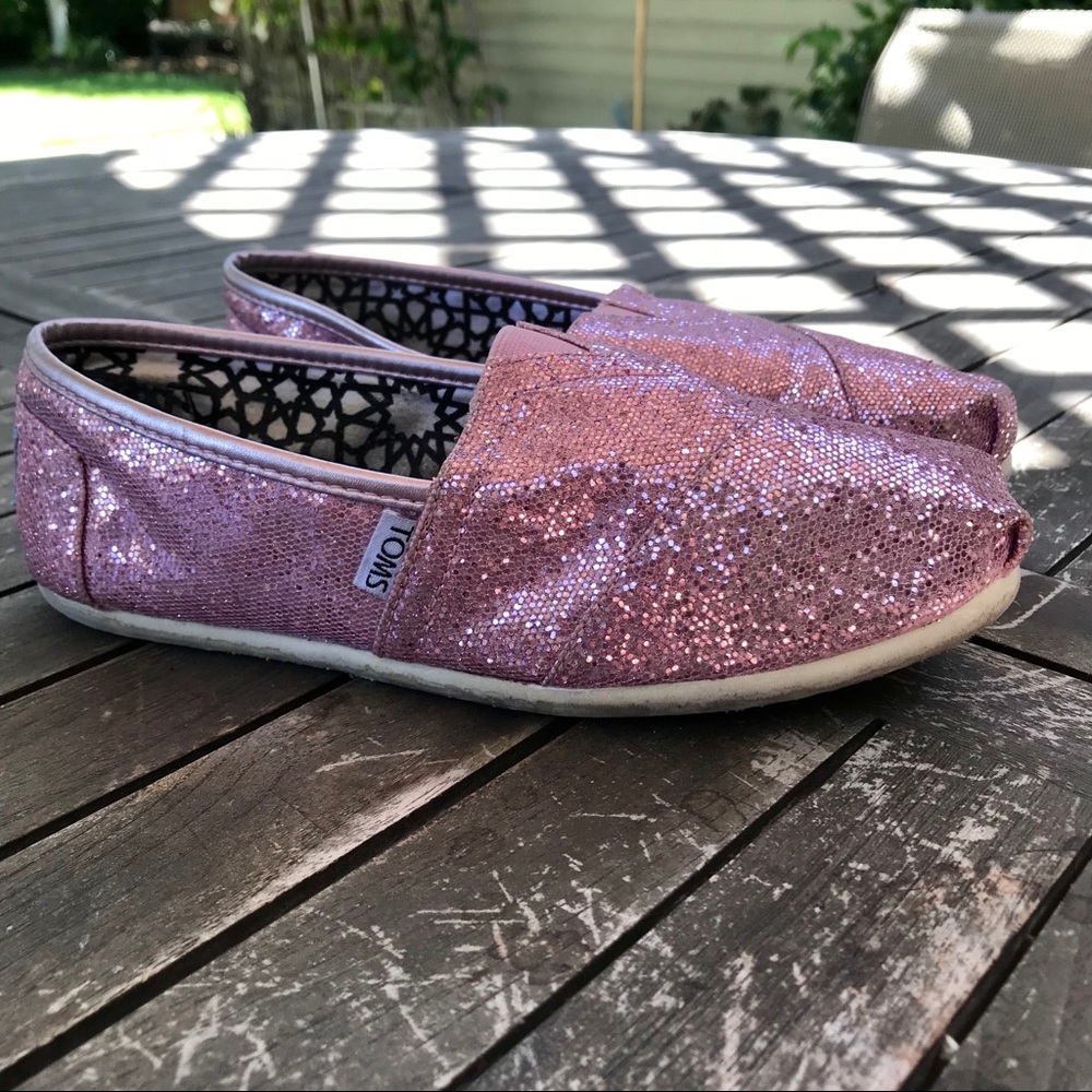 Pink Sparkly TOMS (Limited Edition)